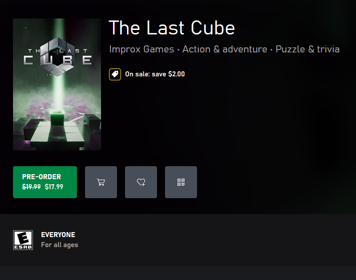 improxgames's tweet photo. The Last Cube will be out in one week! Pre-order now on Xbox and save 10%!

🎮Pre-order: https://t.co/bVS1W9CcWu

#xbox #indiegame #gaming #gamedev https://t.co/sqpqIW3whB