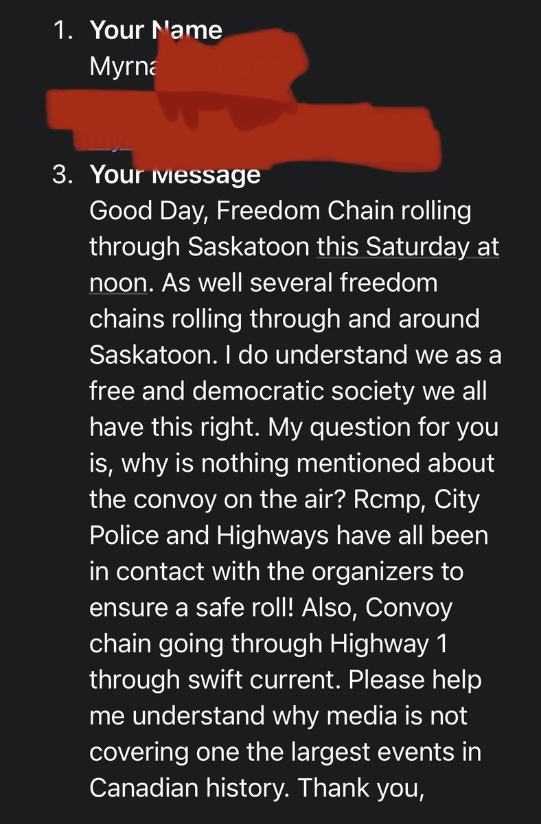 patdubois's tweet image. I can’t comprehend the level of cognitive dissonance and entitlement someone has to have to send this to a Saskatchewan media outlet this week of all weeks.

There truly is no bottom with these people.