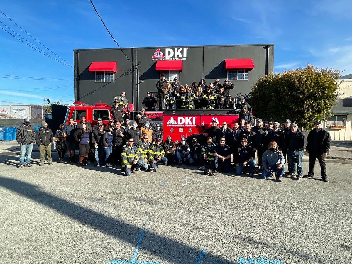 DisasterKleenup's tweet photo. Disaster Kleenup Specialists are proud members of DKI Services and support their local community firefighters! #firefighters #fireprevention #firefighting https://t.co/Ypz5jpw1m8