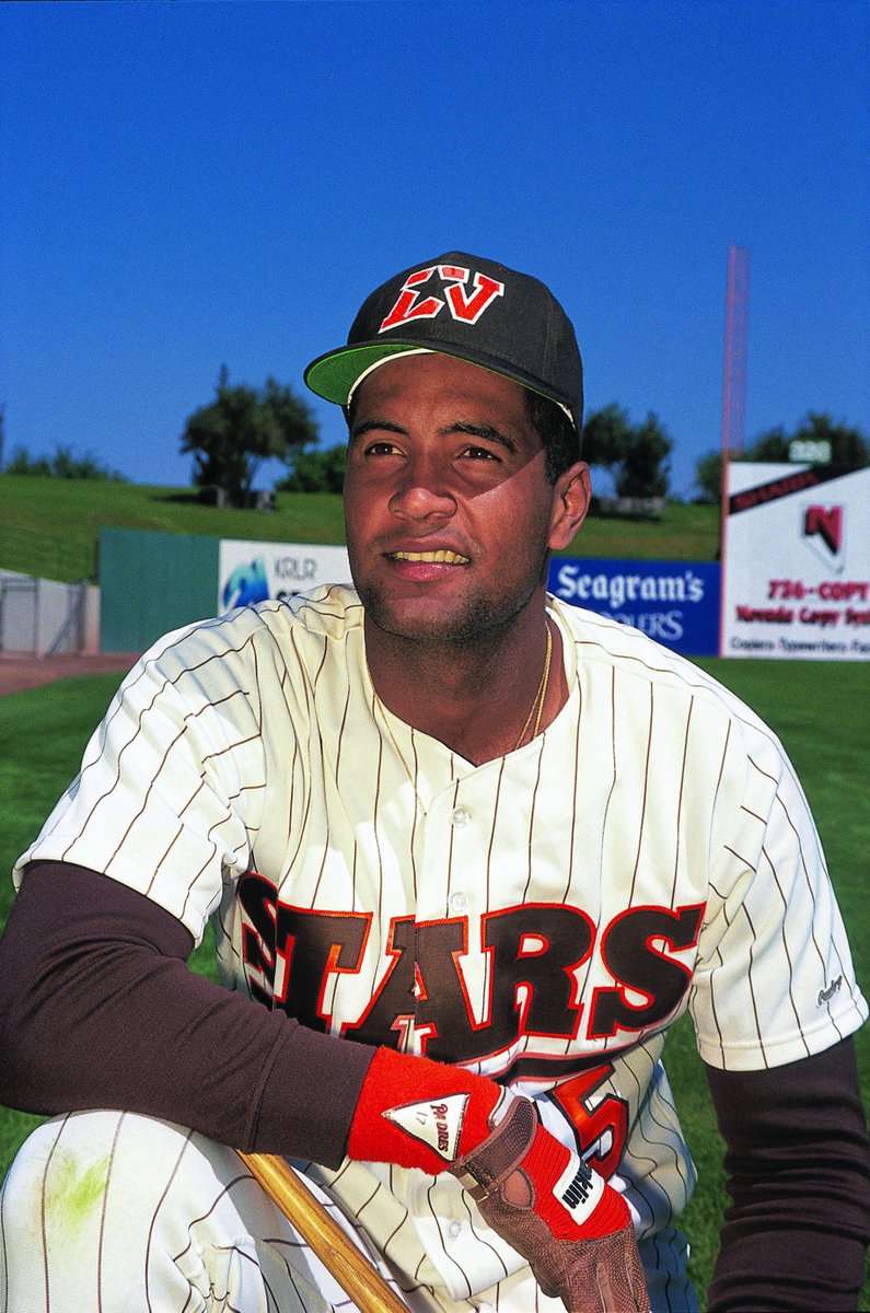 It's #ThrowbackThursday! Sandy Alomar Jr. played for the Stars for 2 seasons, and is the only catcher in franchise history to win back-to-back PCL MVP awards. Sandy is now the Cleveland Guardians first base coach, and was inducted into Cleveland Indians Hall of Fame in 2009. https://t.co/auMlwxcUFk