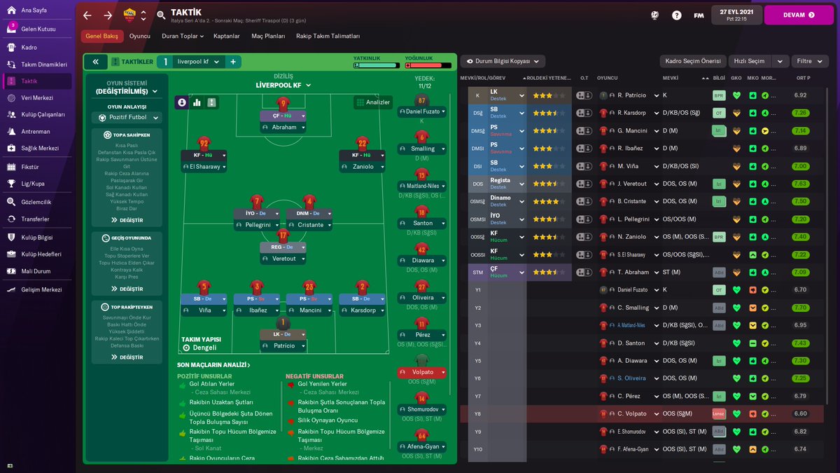 !! YENİ TAKTİK !! ''ESALE RUMBA DE BARCELONA'' :)
Diğer taktiğime kıyasla daha çok topla oynadığım,daha sabırlı, daha az pozisyon veren 'sağlam' bir taktik ile karşınızdayım. Pozisyonların kilit talimatlarını flood olarak paylaşacağım. Keyifli okumalar dilerim. <a href="/fmbagimlisi/">Mustafa Anıl Benli</a>