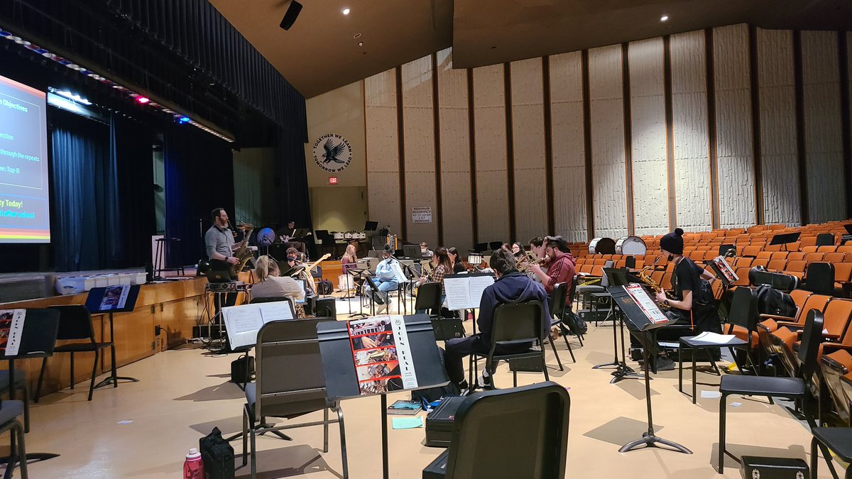 The HHS Jazz Band is the best way to end my day! #bluehawkpride