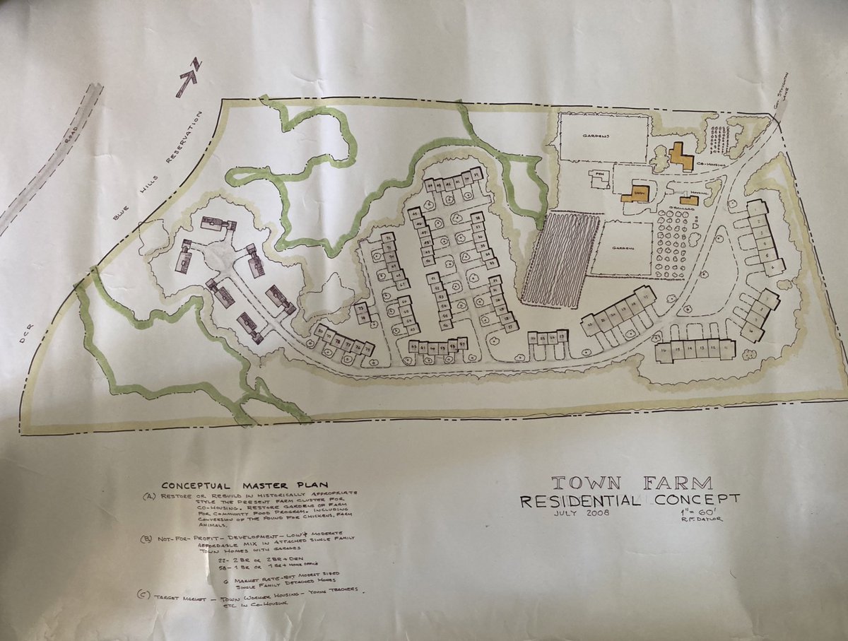 thomasmcallahan's tweet photo. Missed opportunity for Milton. This would have been 80 affordable and 6 market rate homes on plot of land deeded to the town by Royal Governor Stoughton in 1701 to benefit the town’s “poore”. What got built so far? 23 single family homes selling for $1.5 million and up. #mapoli https://t.co/cqXGNQHEri
