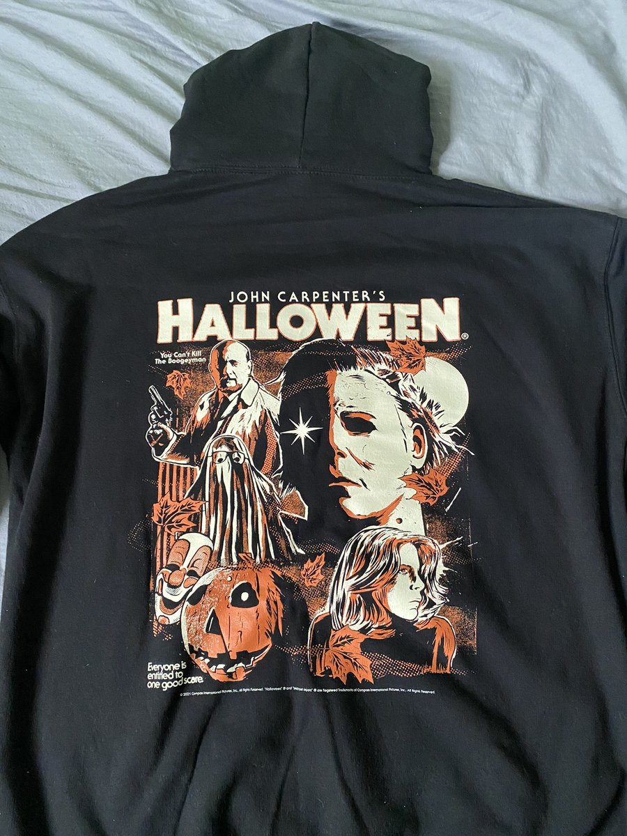 RJ_Fraser's tweet photo. Really diggin’ my new Halloween hoodie 🎃🔪 #HellOnShirts https://t.co/6Uh1WszWJ6