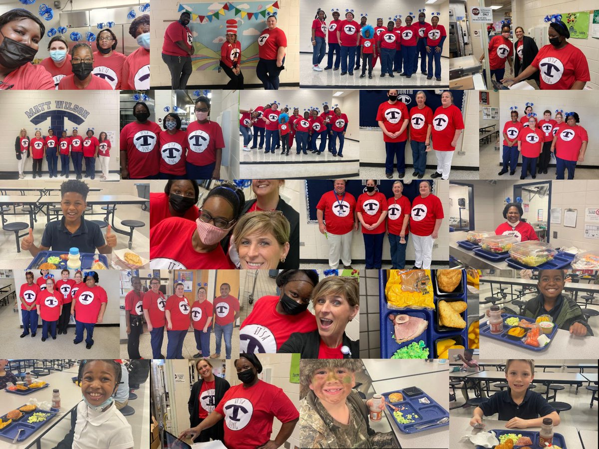 We had so much fun celebrating Dr. Seuss' birthday yesterday! Special shout out to our elementary school managers and principals for making this day EGGstra special!  #greeneggsandham #breakfastforlunch