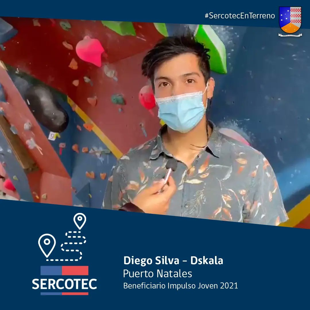 🔺️ Dskalada inició con #impulsojoven2021. Diego Silva, -gracias al programa de Sercotec- pudo obtener presas de categoría olímpica junto con artículos de promoción 

#SercotecMagallanes #Impulsojoven2021 #ProgramasFondema