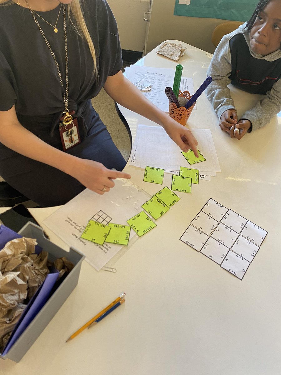 astone0812's tweet image. Mrs. Townsend’s second graders were caught using one of our new activities from our vertical math alignment PLC! @EasleyElem #ccsk5math #feesallstars