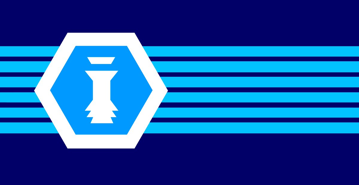 This is the #flag of the Malendor Supercorporate Armed Forces, the space fleets of a galactic empire at the east.

#scifi #artistsontwitter #sciencefiction #writingcommunity #digitalart #amwritingscifi #alien