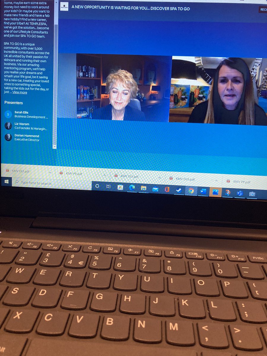 Excited to be part of the #templespa team.  Currently on a conference call about opportunities to join the team with Co Founder Liz Warom.  Ask me about the Spa To Go opportunities to suit you #awardwinningproducts