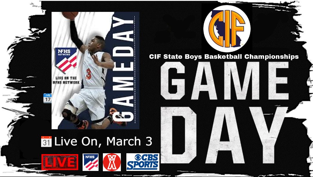CipsBowl's tweet photo. 🏀🏆 "2022 CIF State Boys Basketball Championships - Division I " tournament.
St. Anthony Saints 🆚 Notre Dame (SO) Knights
📆⚠️🏀𝙂𝘼𝙈𝙀𝘿𝘼𝙔🏀⚠️ @ 6p.
🎥 Live: https://t.co/OmP3eMiCBe

📅 Boys: https://t.co/U12xM2XmO7…

📅 Girls: https://t.co/sohpiMV691… https://t.co/ziNbMaJXq3