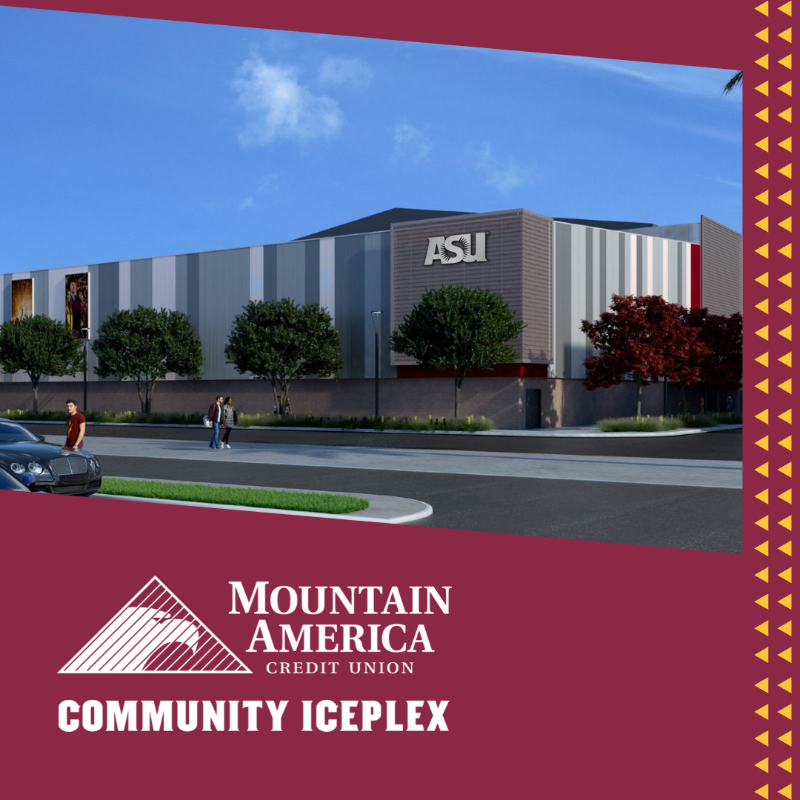 SunDevilHockey's tweet photo. .@ASU's New On-Campus Community Iceplex to be Named @MountainAmerica Community Iceplex at ASU
