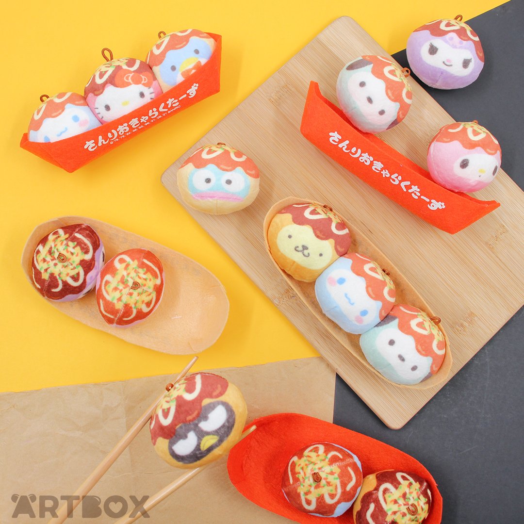 Who knew #Sanrio characters could look so delicious 🤤 How adorable are these Takoyaki Plush Sets, each character as tasty super soft Takoyaki balls ~ have you ever tried it before? >> artbox.co.uk/sanrio~b1.html