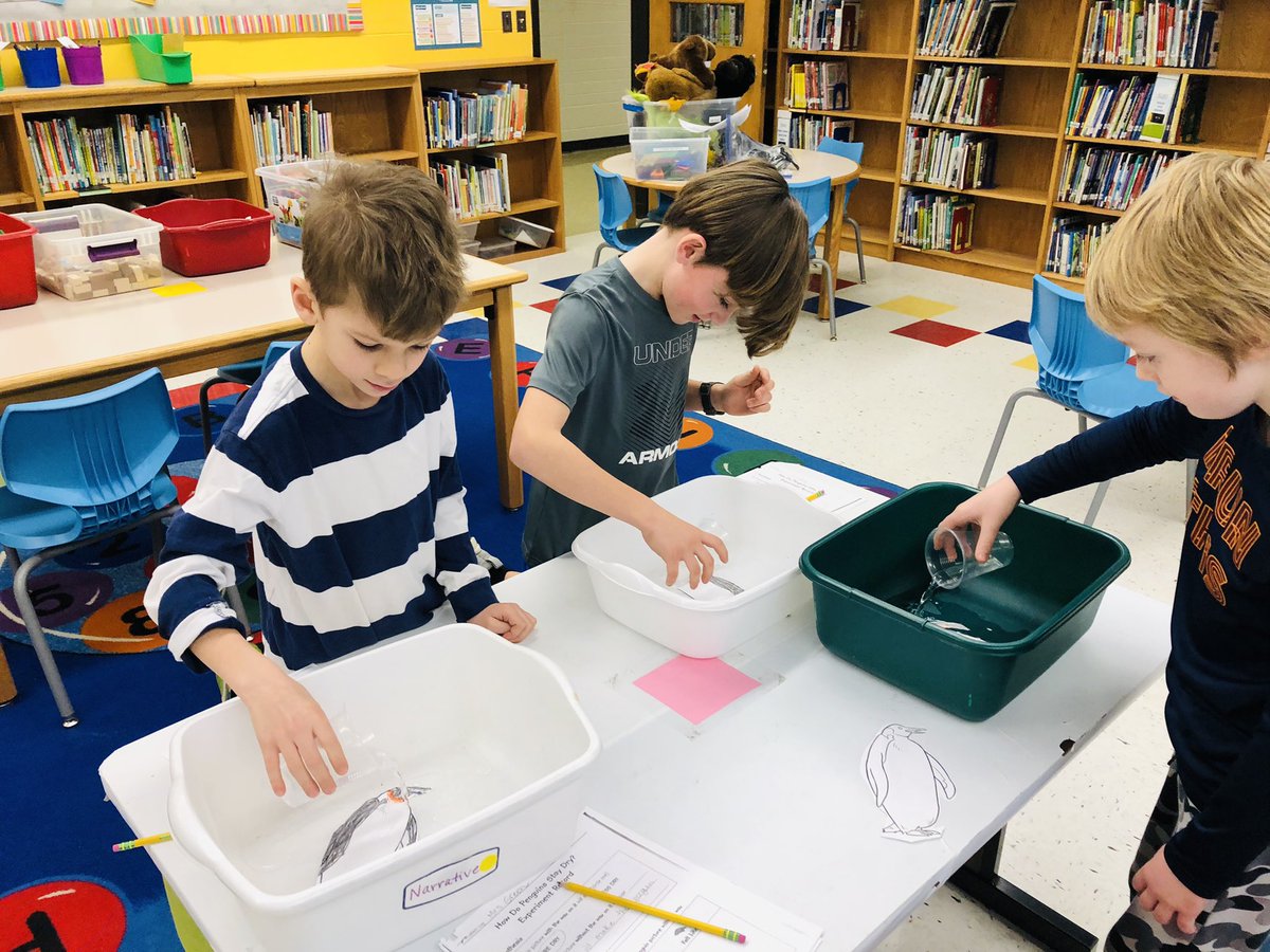 Apprentice zoologist <a href="/BelviewBees/">Belview Elementary</a> are experimenting with wax to see how penguins stay dry in the water as part of the PBL: Penguin Predicament <a href="/MCPS_VA_Gifted/">MCPS_VA Gifted</a>
