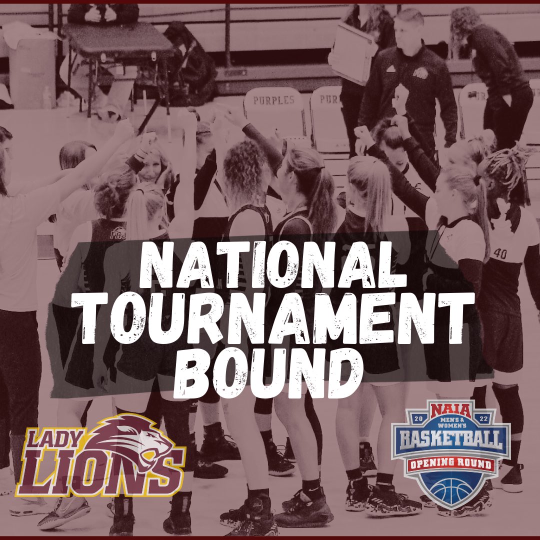 FHU Lady Lions are headed back to the National Tournament! 

First Round:
🆚Central Methodist University
📍 LSU of Alexandria