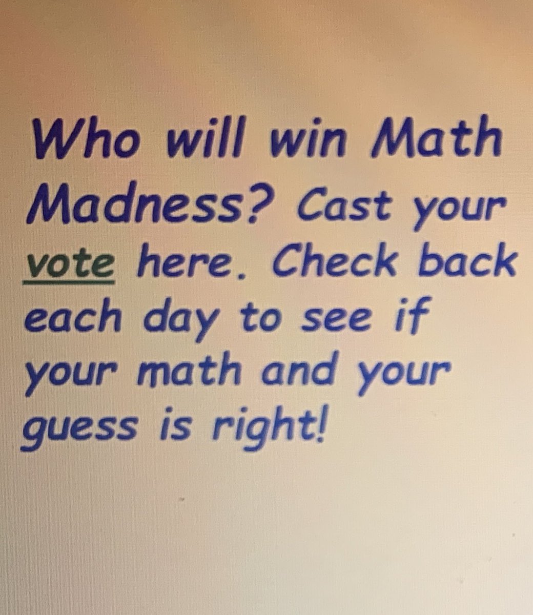 AthenaCapri's tweet photo. The kids went MAD for this one! 😝 
-using estimation to predict -practicing computations- comparing -votes used for data and graphs next #mathmadness #mathinthird #mathteachersgonnamath @jackenn27 @DAnnJSchneider1 https://t.co/BPT1HAD5Eq