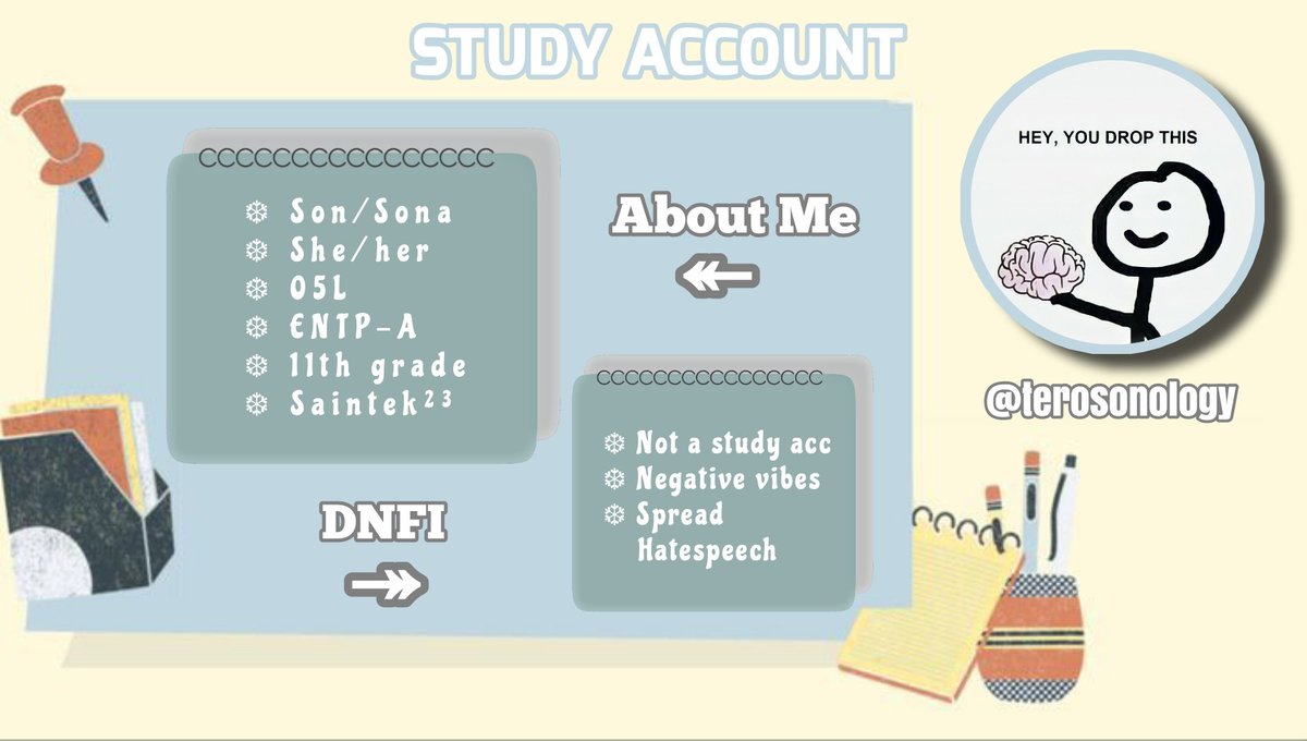 terosonology's tweet image. Hai!! Aku mau nyari mutual untuk ngambis bareng! 
Tolong bantu rt/like yaa, terimakasih ♡
#studytwt #ambistwt #AMBISVERSE #studyacc