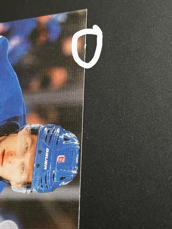 FS4_NHL's tweet photo. Hard to get a pic of it but Zac Jones Young Canvas has a dent in it too. https://t.co/QU2Wi1IIg9