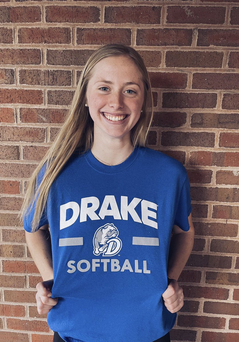 OlejniczakLydia's tweet image. I am so excited to announce my commitment to further my academic and athletic career at Drake University! I cannot thank my family, coaches, and teammates enough for all that they have done for me. I am so grateful for this opportunity. Go Bulldogs!! 🐶🤍 @DrakeSoftball