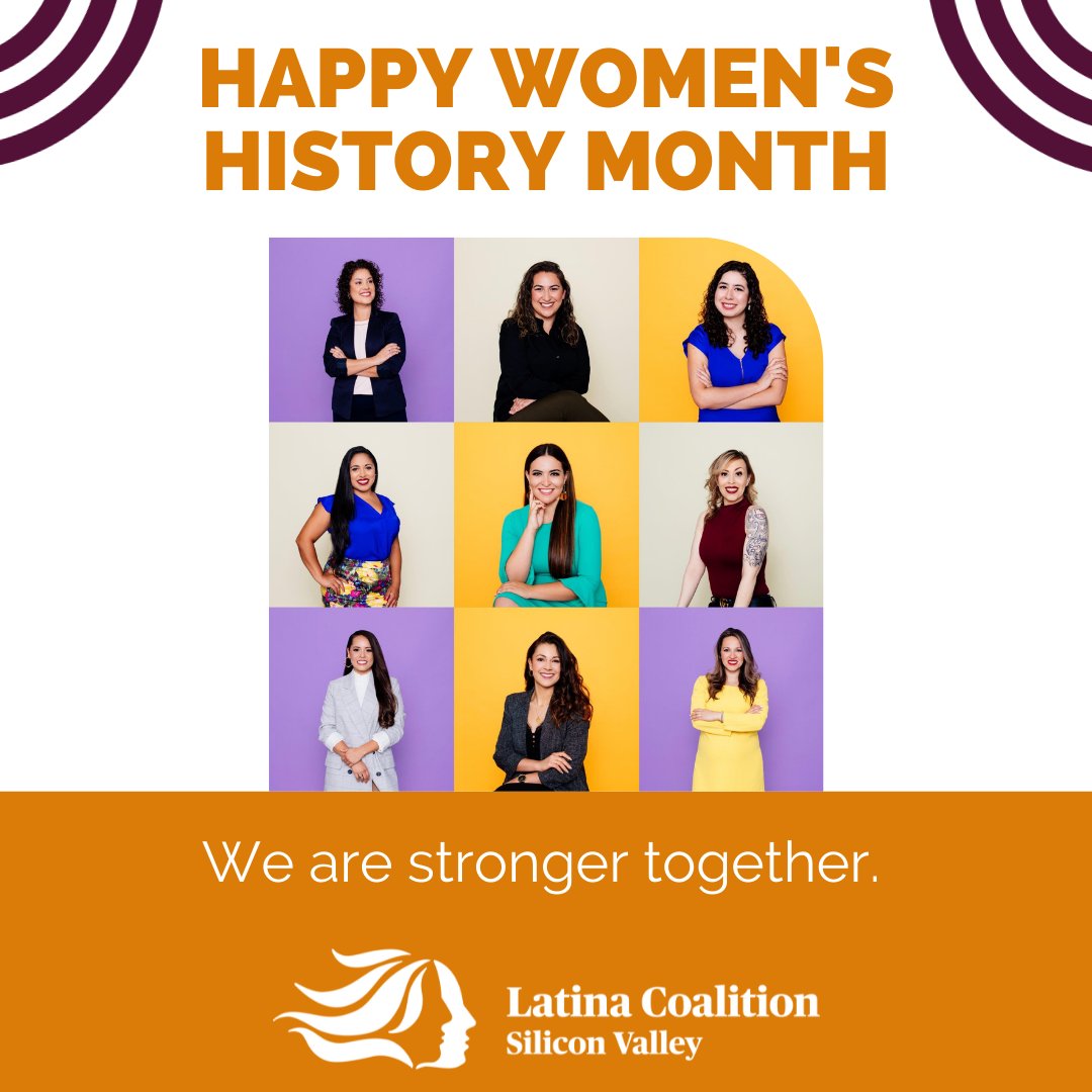 LatinaCoalition's tweet photo. Happy Women's History Month from the entire Latina Coalition familia! We are grateful for each one of you - we are stronger together! 
#womenshistorymonth #latinacoalition #latinas #lcsv #siliconvalley https://t.co/YNLpiNbQhw
