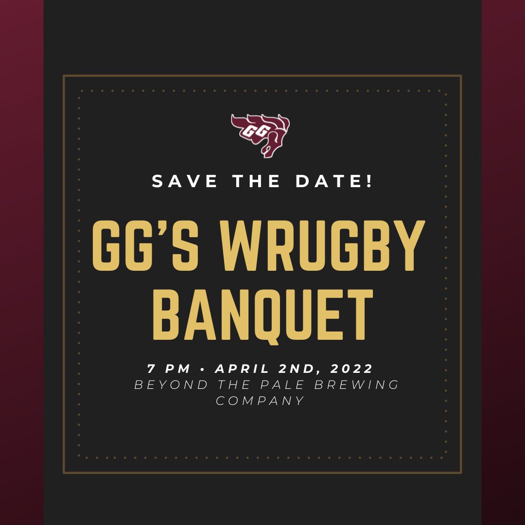 Make sure to mark your calendars for April 2nd 🗓✍️

The Gees are set to host our first annual year-end banquet at Beyond the Pale Brewing Company! 

Stay tuned for registration details 👀🎟