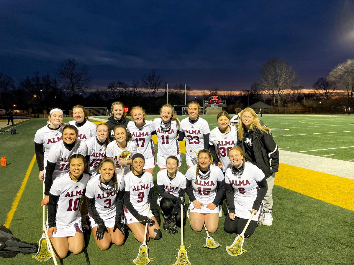 AlmaScotsWLAX's tweet photo. 🚨This crew broke the program record for goals in a single game in our 27-9 win tonight! Lots of big time performances, but extra special shout out to Madison Chapin for scoring her first goal! https://t.co/1mgwgVvkto