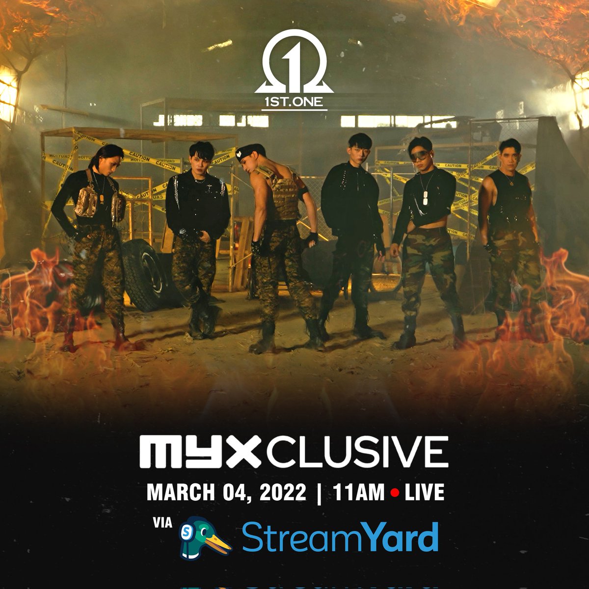 1stoneOfficial's tweet photo. #1STONE | LIVE TODAY! at @myxglobal on #MYXclusive, 11 AM on March 4, 2022!

Watch it on the MYX Global Facebook page, YouTube channel, Twitter, and TikTok accounts. https://t.co/oYL0a1L9KE