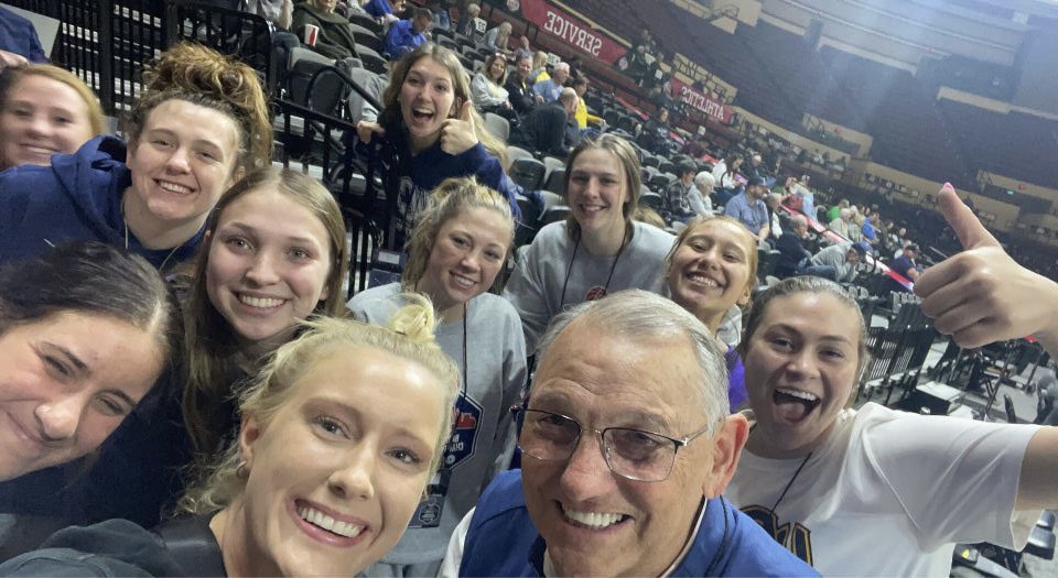 UCOWBB's tweet photo. The amount of love we have for this sweet man!!! Congrats on your Broncho Way Award Al! @AlJones77577494 #Broncho4Life https://t.co/J9ppdVLCAF