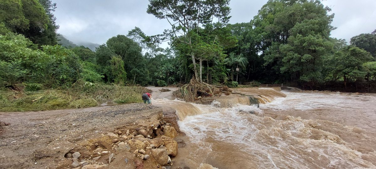 Climate change keeps getting personal, hiked out of my property we fought 'unprecedented' fires on in 2019 to reach services across washed out bridges and landslipped roads destroyed by 'unprecedented' flood event in 2022, can we have a national discussion yet? #ClimateCrisis