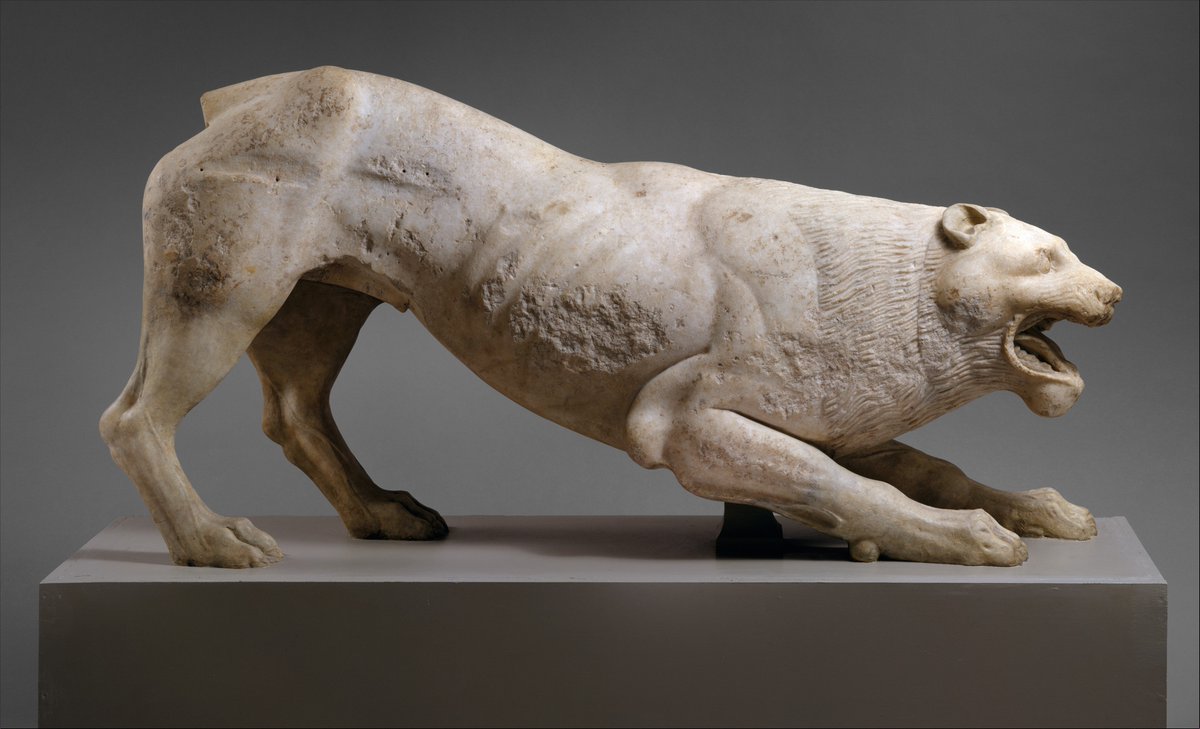 metmuseum's tweet photo. #MetKidsFunFact: At more than five feet long, this ancient Greek sculpture is the size of an actual lion. 

If it came to life, its roar would be heard five miles away! 🦁 

Learn more: https://t.co/fJC3VdrqVE https://t.co/HTOhxYK7IQ