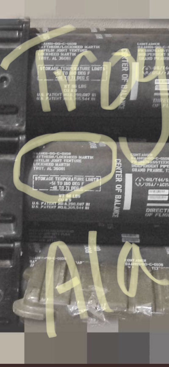 LegalMoonshiner's tweet photo. Alabama-made weapons delivered to #Ukriane #Alabama #troyalabama https://t.co/QDPIl4qufU