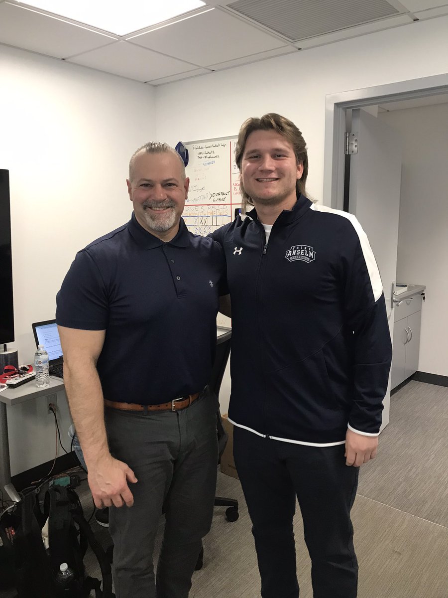 Great seeing <a href="/BrownUFootball/">Brown University Football</a> alum Mitchell Jonke <a href="/coach_jonke/">Mitchell Jonke</a> today. Congrats on the new job <a href="/STAHawksFB/">Saint Anselm Football 🏈 #BCM</a> . Plus got to see my dude <a href="/JSoftcheck/">Jordan Softcheck</a> as well