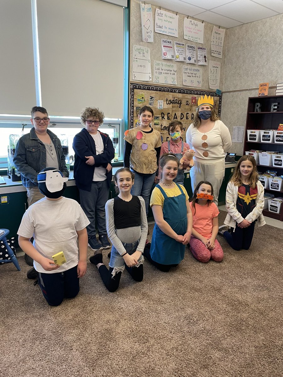 13shanson's tweet photo. Guth students brought book characters to life today! 😀📚❤️@GuthElementary @PennridgeSD https://t.co/JZZBSYPY3I