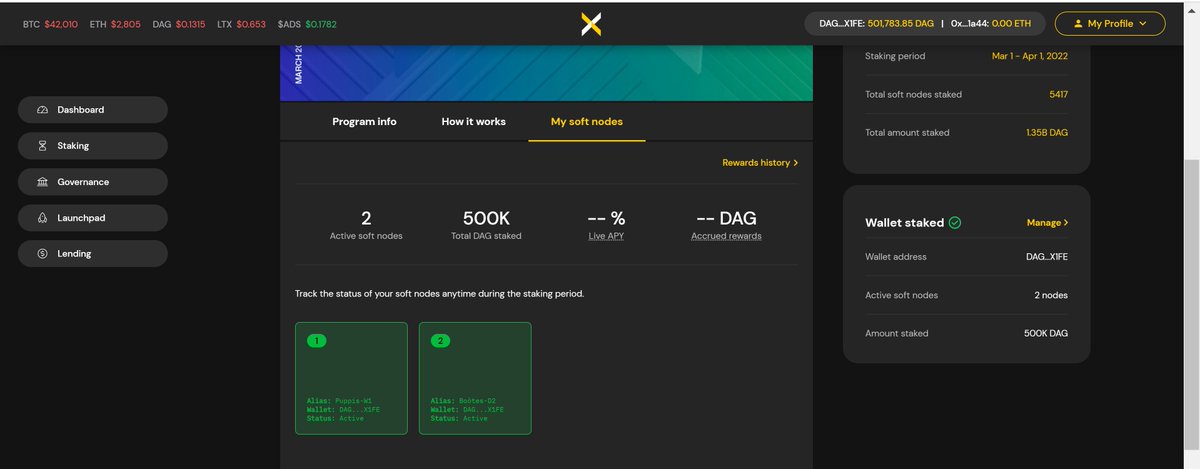 thenodemanager's tweet image. Secured my second $DAG node before the cut-off. Couldn&apos;t help myself, @Conste11ation is looking too sexy moving into Phase 2 #Mainnet2 ;)

#nodes #nodearmy #nodelife #passiveincome #Web3 #LayerZero #Crypto #cryptocurrency