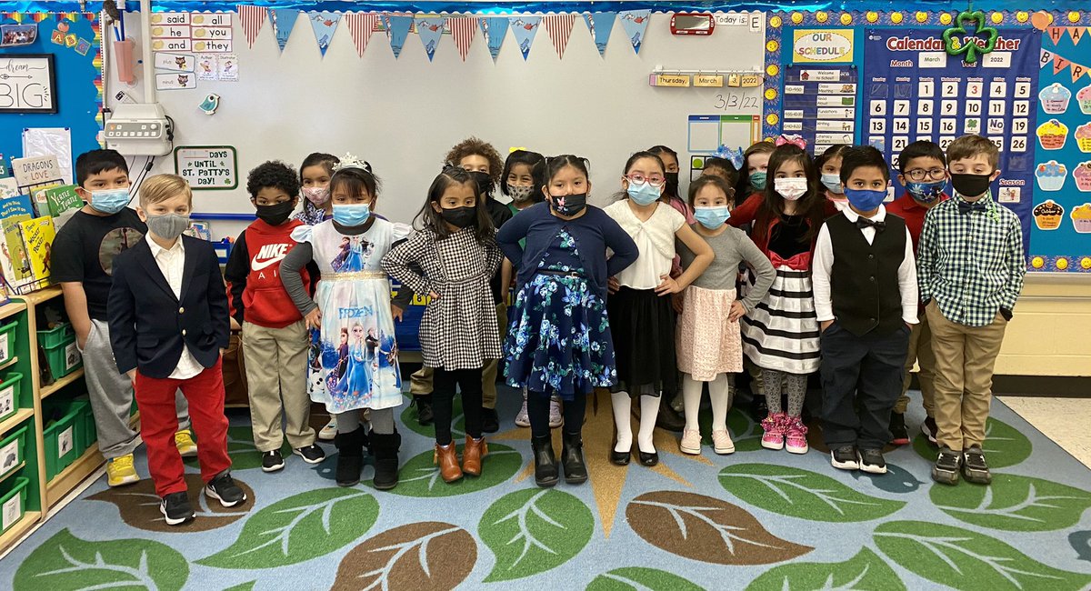 pmcollins04's tweet photo. Rm 104 dressed their very best  on Dress for Success Thursday!  #ReadAcrossAmericaWeek #DressforSuccess #BeKind #KindnessMatters #RBBisBIA @MsBlackRBPS @rbpsEAGLES @DreamBigRB @RedBankSup https://t.co/KVekpF0LS8