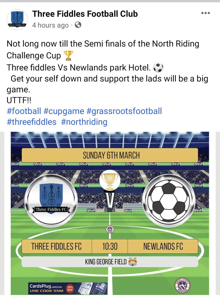 FiddlesThree's tweet image. Big game this weekend for the lads.
@langbaurgh @NorthRidingFA