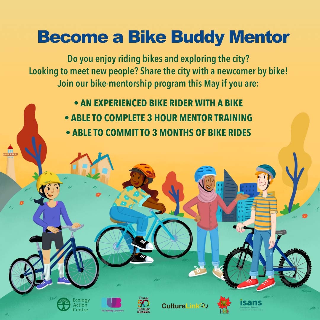 Ecology Action Centre (EAC) on X: Become a Bike Buddy Mentor