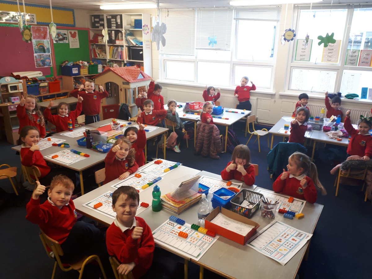 Mucklaghschool's tweet photo. Our junior infants love learning  with #sixbricks to learn early concepts of reading and maths.
We started this new programme this year. It is effective and so enjoyable for the children. #engagedlearning #lego4learning https://t.co/ux5filUv2T