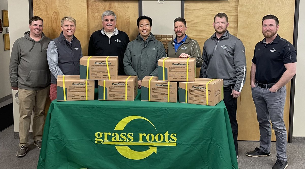 GrassRootsTurf's tweet image. Very excited to announce that we are now the Exclusive Distributor for PoaCure in our territory!  We greatly appreciate privilege! @MoghuUSA 
⛳️🏌️‍♂️