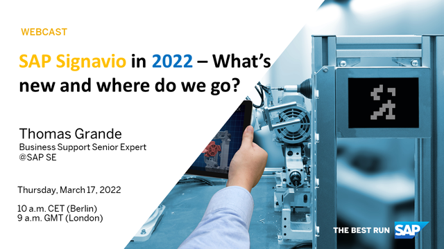 PODonnell_SAP's tweet photo. Do you know how customers can benefit from SAP Signavio transformation suite? Join this webcast and learn more. Register now. #SAPServices https://t.co/PHcIpuq4WP https://t.co/eJ1818yMy2