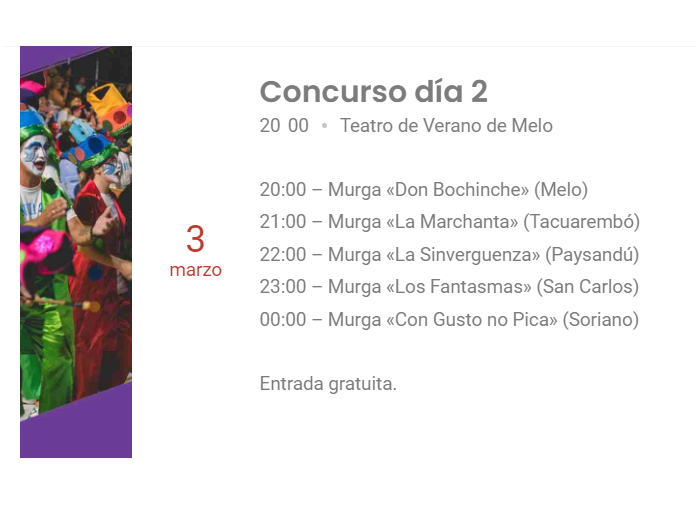 jose_yurramendi's tweet image. El #CarnavaldeMelo, es #samba, #candombe, reconocidas figuras, y #murgas. Ayer comenzó en el Teatro de Verano de #Melo, el Concurso Nacional de Murgas. Continúa esta noche a las 20 hs, una de las manifestaciones más antiguas y populares de nuestro carnaval. Todos invitados!