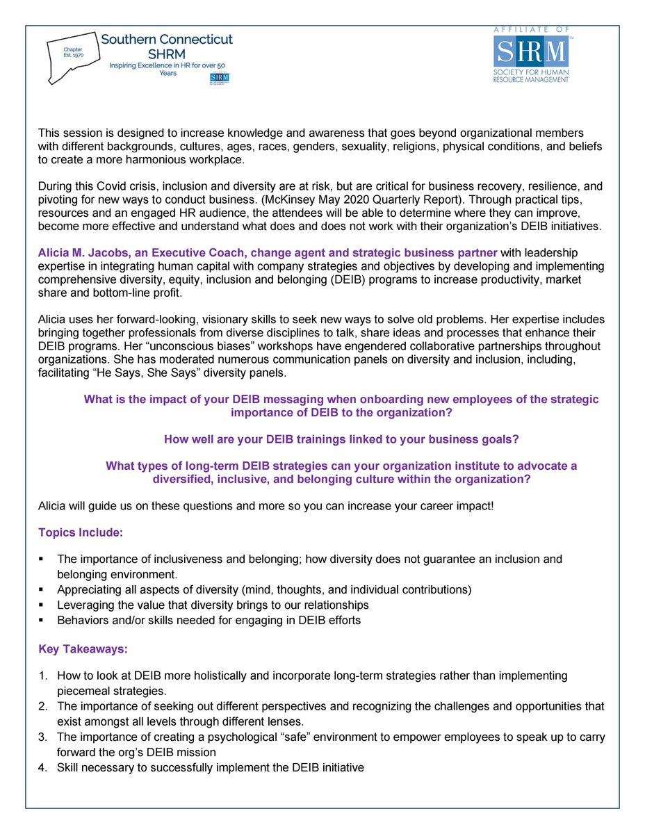 Southern CT SHRM tweet media