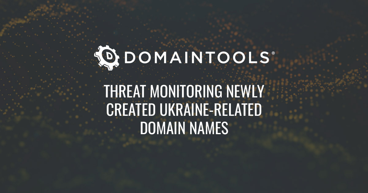DomainTools's tweet photo. DomainTools is offering a new, free #threatintel feed of newly observed or registered Ukraine-related #domain names to help organizations monitor threats. Learn more and download here: https://t.co/En5P2m9N6L https://t.co/Rmb3gzjDjH