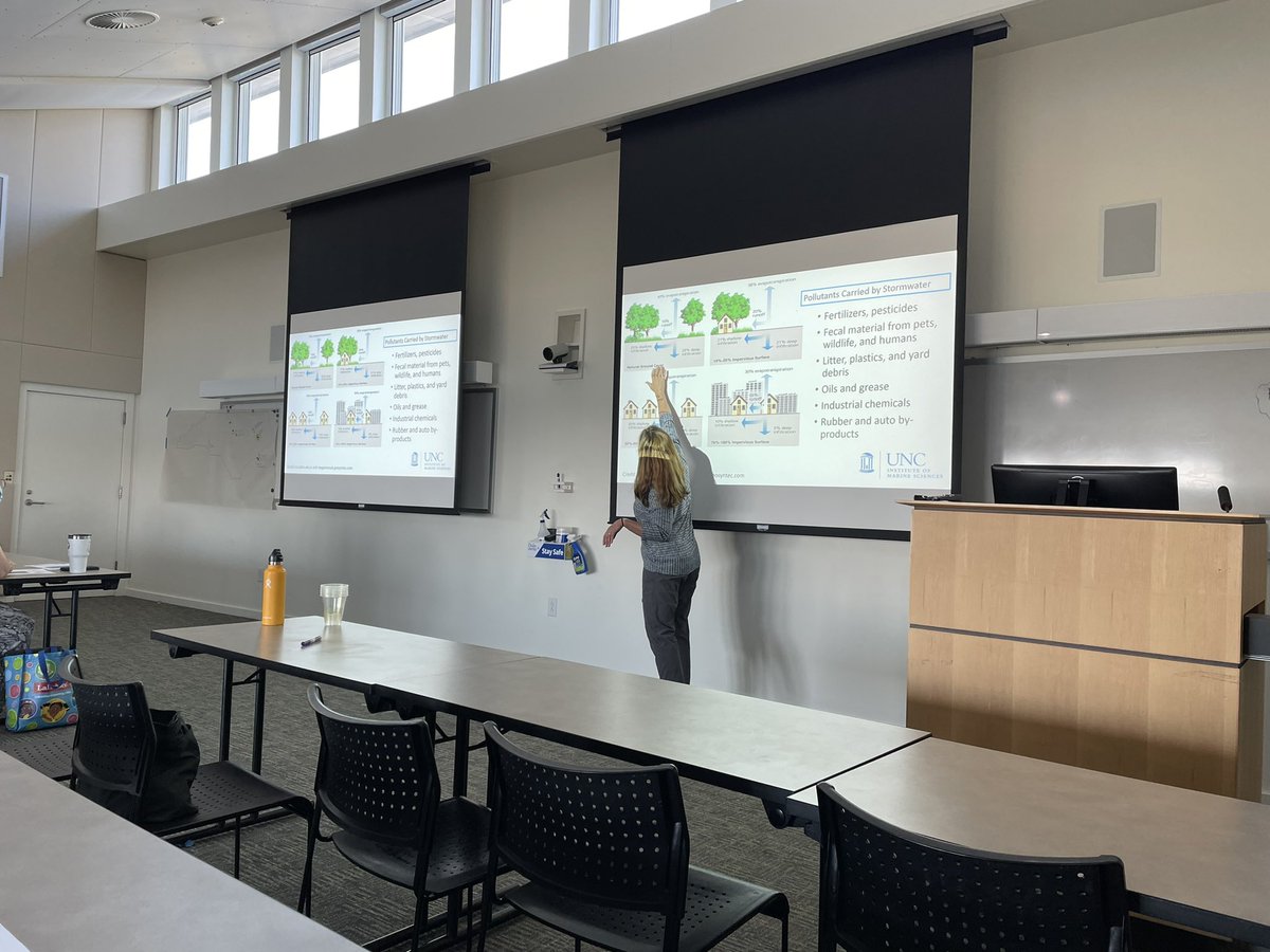 DUML Community Sci (@dumlcommunity) on Twitter photo So excited to have <a href="/WaterUNC/">Rachel Noble</a> here <a href="/DukeMarineLab/">Duke Marine Lab</a> for our water quality teacher training with awesome teachers from across NC!! Thanks Dr. Noble! So excited to have <a href="/WaterUNC/">Rachel Noble</a> here <a href="/DukeMarineLab/">Duke Marine Lab</a> for our water quality teacher training with awesome teachers from across NC!! Thanks Dr. Noble!