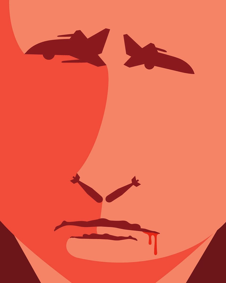 NadiMobarak's tweet photo. Après la couverture du @TheEconomist sur l'#Ukraine, voici celle du magazine italien #Internazionale où le visage de Vladimir #Poutine est en fait autre chose (voir détail) - #Russie https://t.co/wc6RCMeOxk