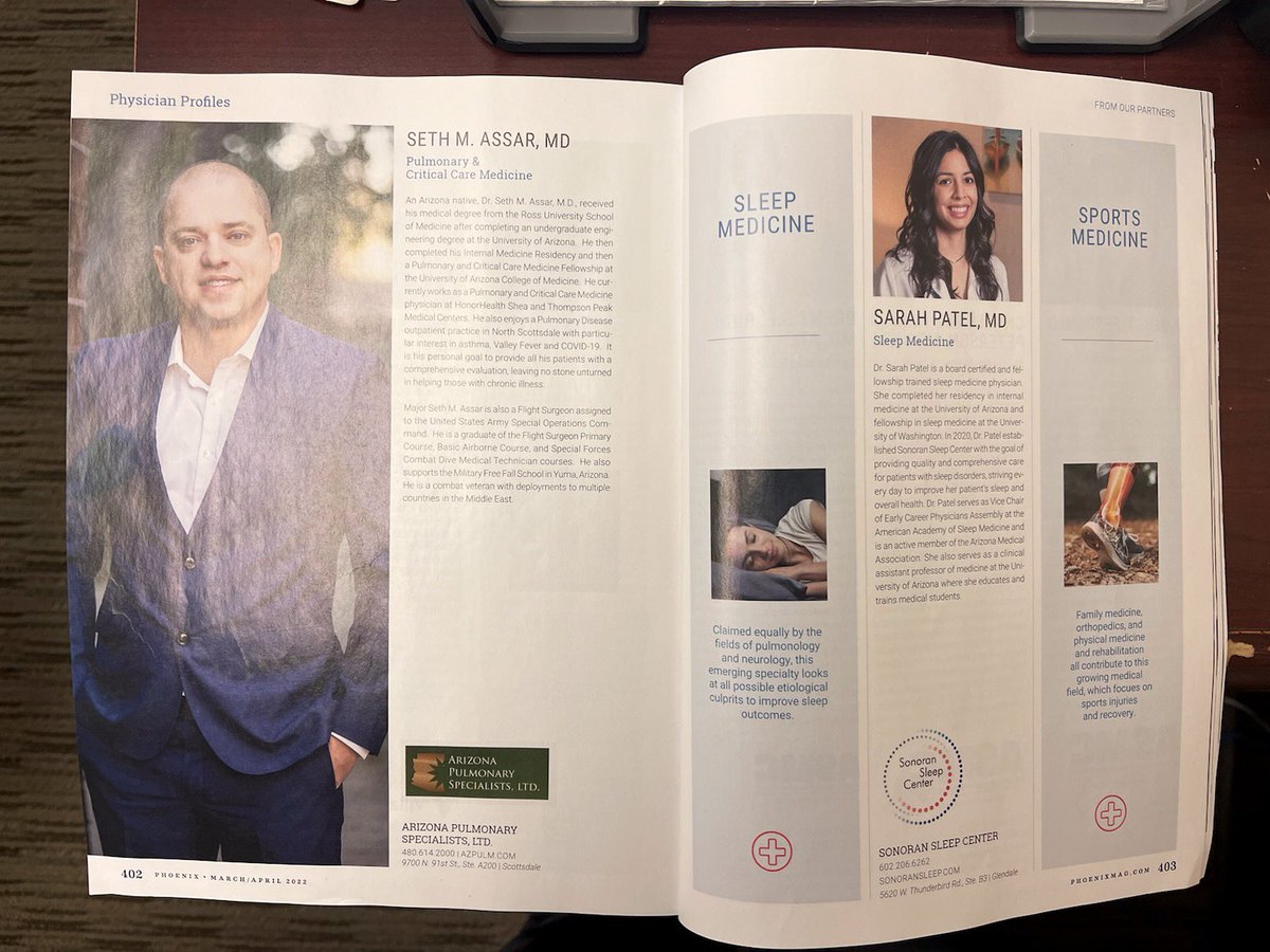 What makes us proud? Seeing #WeAreSouth alum Drs. Seth Assar and <a href="/patel1719/">patel1719</a> recognized as Top Docs in #Phoenix. Congrats to you both!!
<a href="/BAinapurapu/">Bujji Ainapurapu</a> <a href="/GosciminskiMary/">Mary Gosciminski</a>