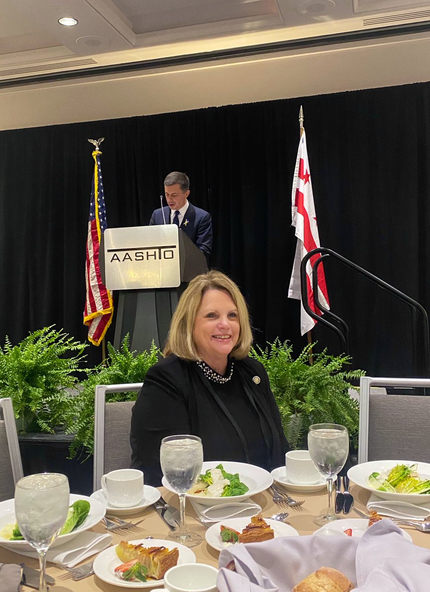 Proud to represent Arkansas and join other Governors’ state advisors at the <a href="/AASHTO/">Thomas Aastrøm</a> Washington Briefing. Today, we heard remarks from Transportation <a href="/SecretaryPete/">Secretary Pete Buttigieg</a> Buttigieg.
