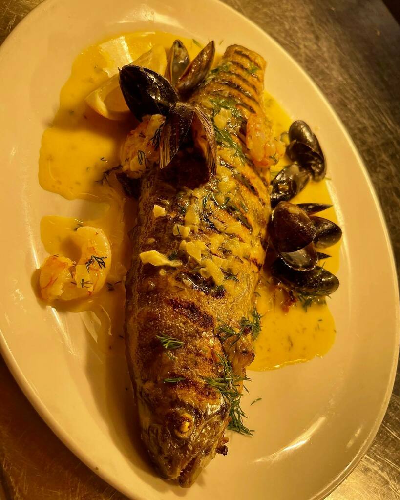 For my friends in the #Algarve who cook some of the best fish in the world here is one of ours fresh out of the water from @fearonboy and the @deanesmeatlocker boys!
Local trout with mussels prawns and herb butter sauce ☘️🎣 👌🐟 🍤 🦐 instagr.am/p/Cap_G-grD-I/