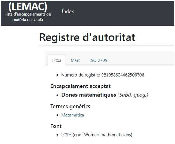 DonesAmb's tweet photo. Les biblioteques, entre les quals @BiblioCatalunya o @librarycongress d'EUA, indexen les categories en femení, i per això hi ha l’encapçalament temàtic DONES MATEMÀTIQUES. La @Viquipedia no, troba que el masculí genèric està molt bé... per a qui? Volem #DonesAmbCategoria pròpia! https://t.co/8MpEVPM416
