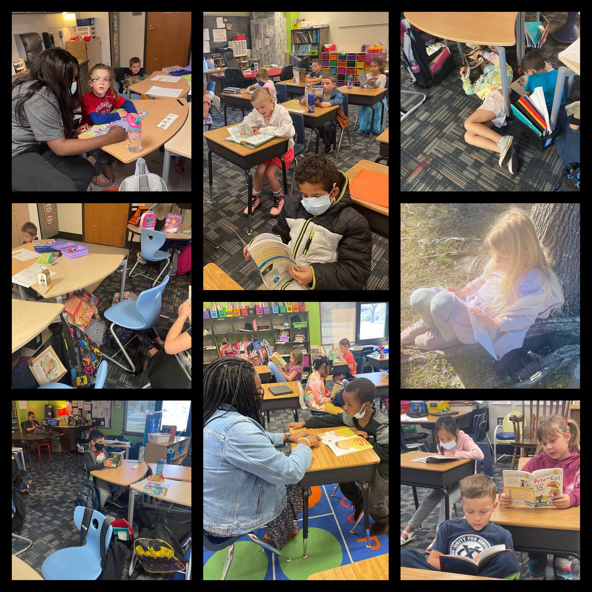 JamesIslandES's tweet photo. JIES understood the assignment! Today at 9:30am we participated in a 20 minute “Drop Everything And Read” session! #readacrossCCSD #RAAweekJIES @ccsd_cultural @VOCALCCSD @CCSDConnects Part 1 https://t.co/HWJGISXGUp
