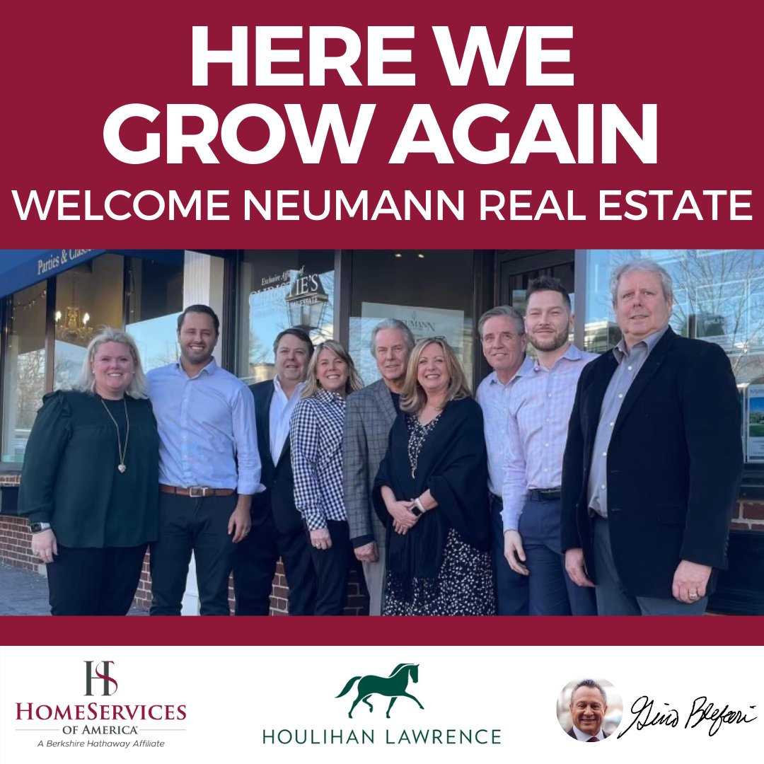 Congratulations to <a href="/LizNunan/">Liz Nunan</a>, president and CEO of <a href="/HoulihanRE/">Houlihan Lawrence</a>, on expanding the companies’ CT footprint with the acquisition of <a href="/Neumann_RE_CT/">Houlihan Lawrence</a>, the leading brokerage in Ridgefield and New Fairfield.

Welcome to the Houlihan Lawrence and HomeServices family, Neumann Real Estate!
